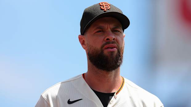 Brandon Belt made his Blue Jays spring training debut Saturday.